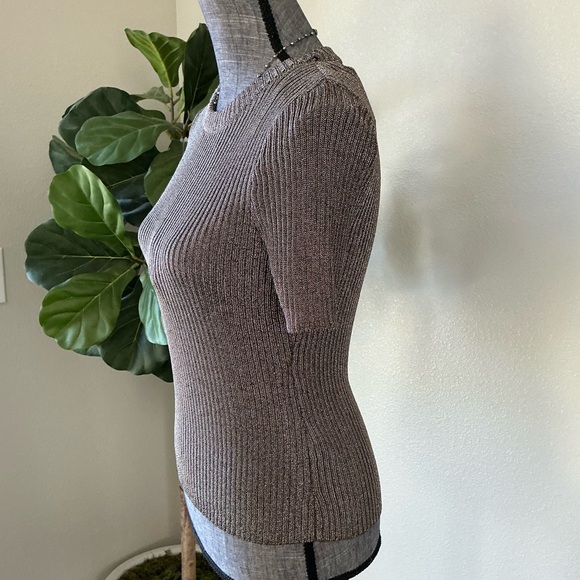 H&M Metallic Rib Knit Top - Picture 7 of 10